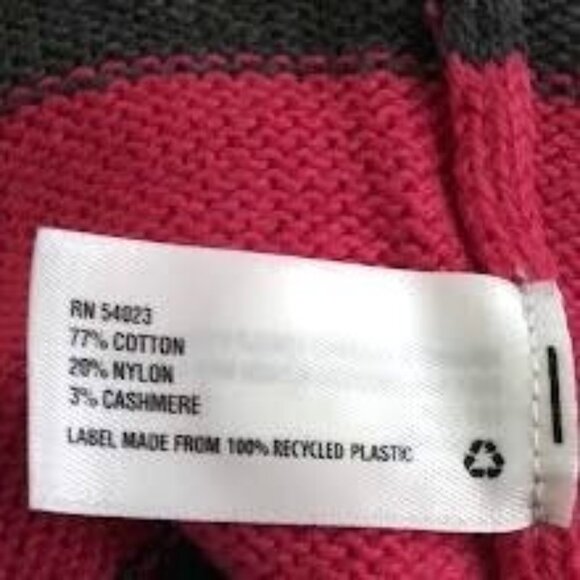 Gap Plus Size XL Striped Sweater Gray & Pink Button Details Casual Pullover Knit - Picture 7 of 10